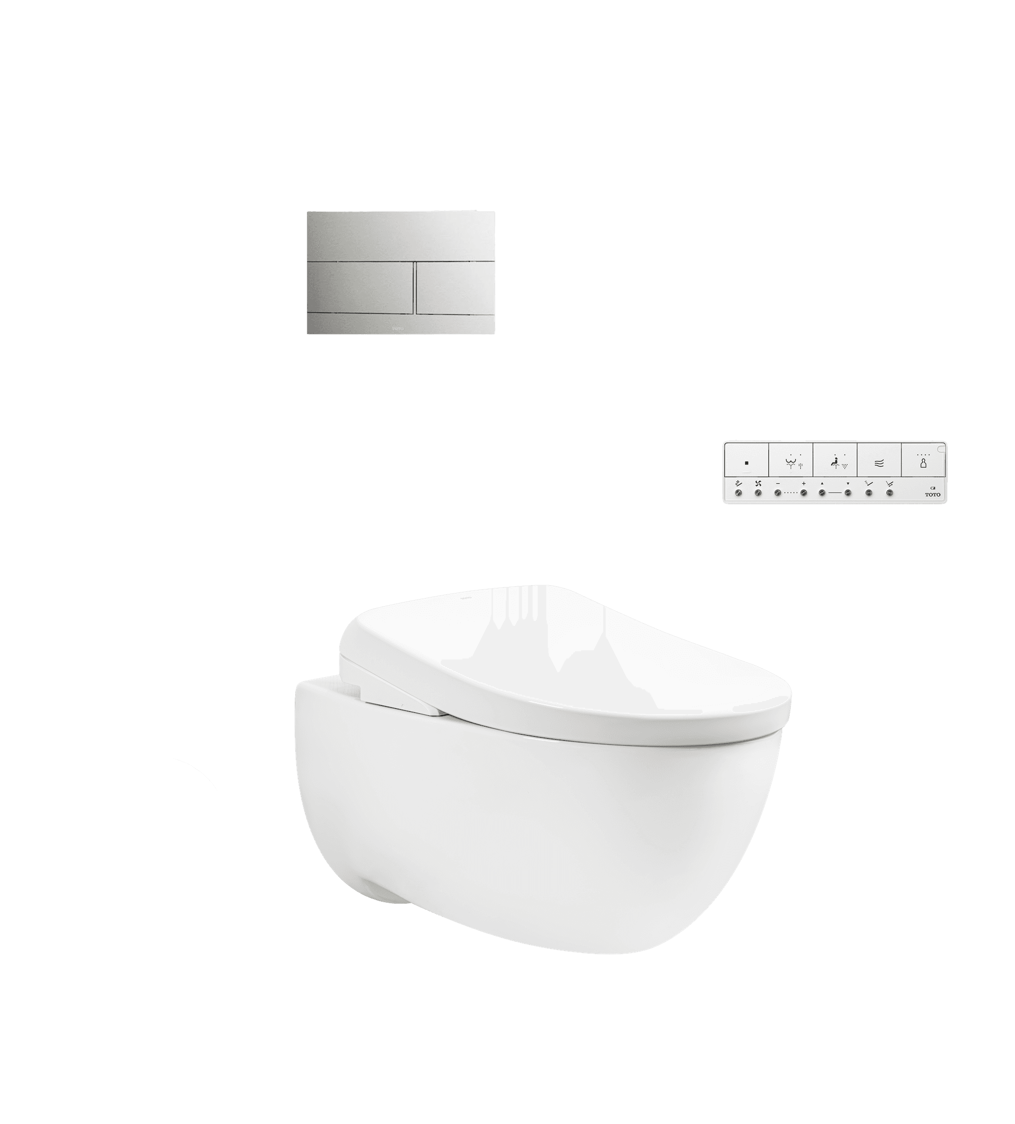 Sản phẩm Bàn cầu treo tường TOTO CW812REA-TCF47360GAA-WH172AAT-TCA546-MB171P mã CW812REA-TCF47360GAA-WH172AAT-TCA546-MB171P vị trí 5