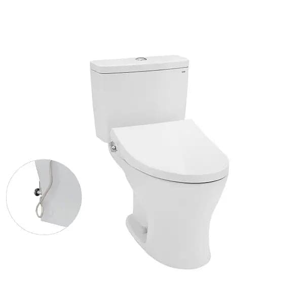Bàn cầu hai khối, nắp đóng êm kèm vòi rửa TCW1211A TOTO CS735DE4