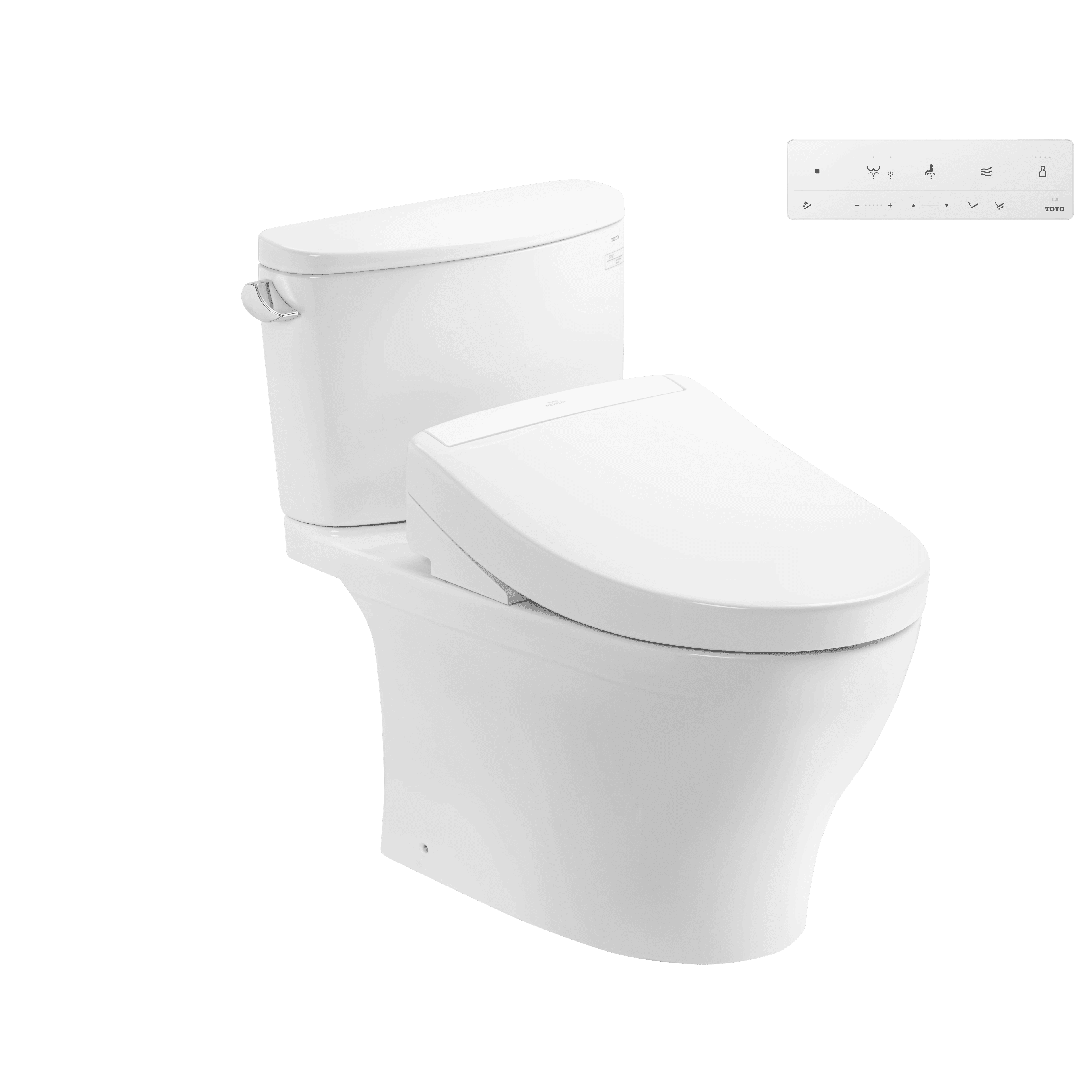 Bàn cầu 2 khối kèm nắp rửa điện tử WASHLET dòng S5 – TCF34461GAA TOTO CS767CRW25