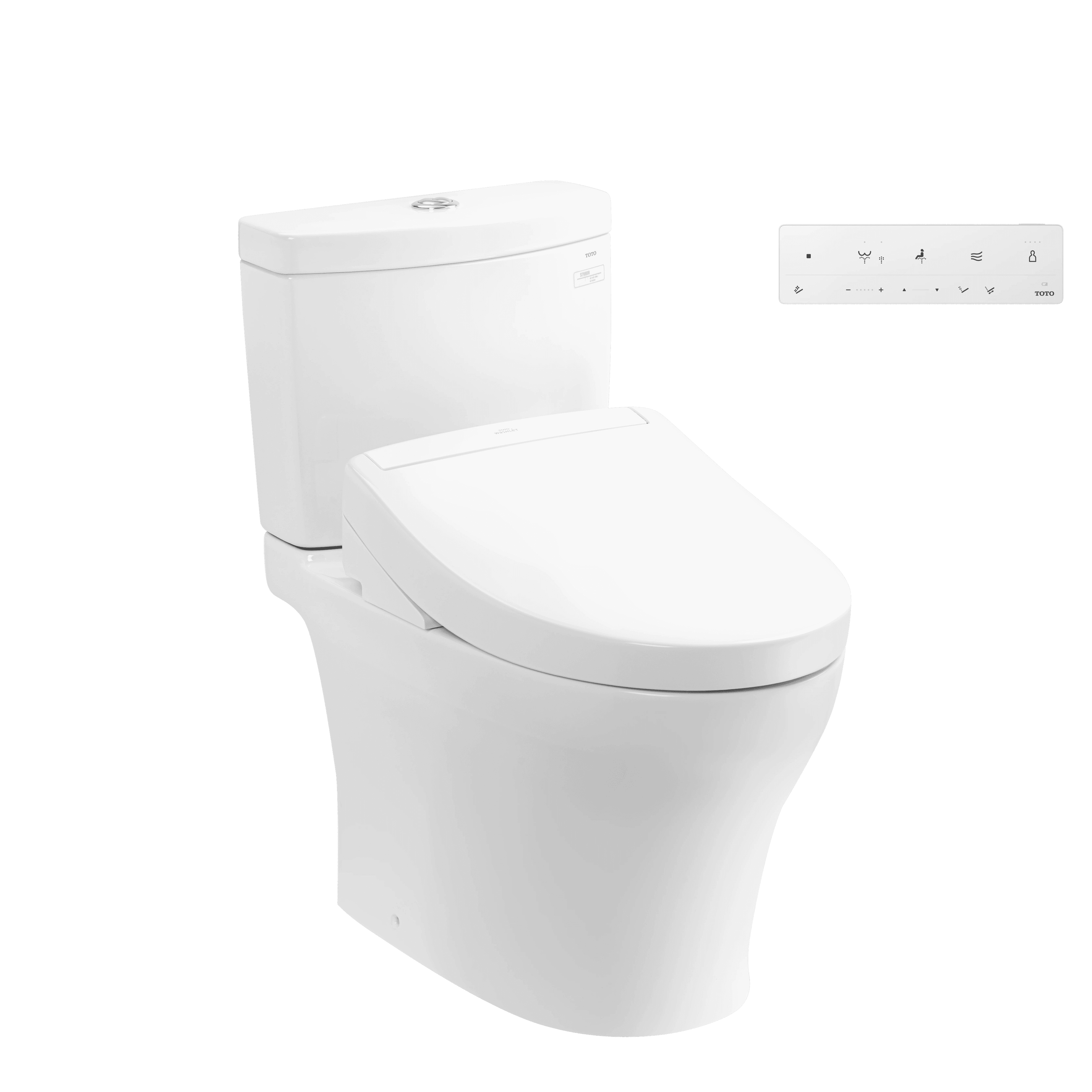 Bàn cầu 2 khối kèm nắp rửa điện tử WASHLET dòng S5 – TCF34461GAA TOTO CS769CDRW25