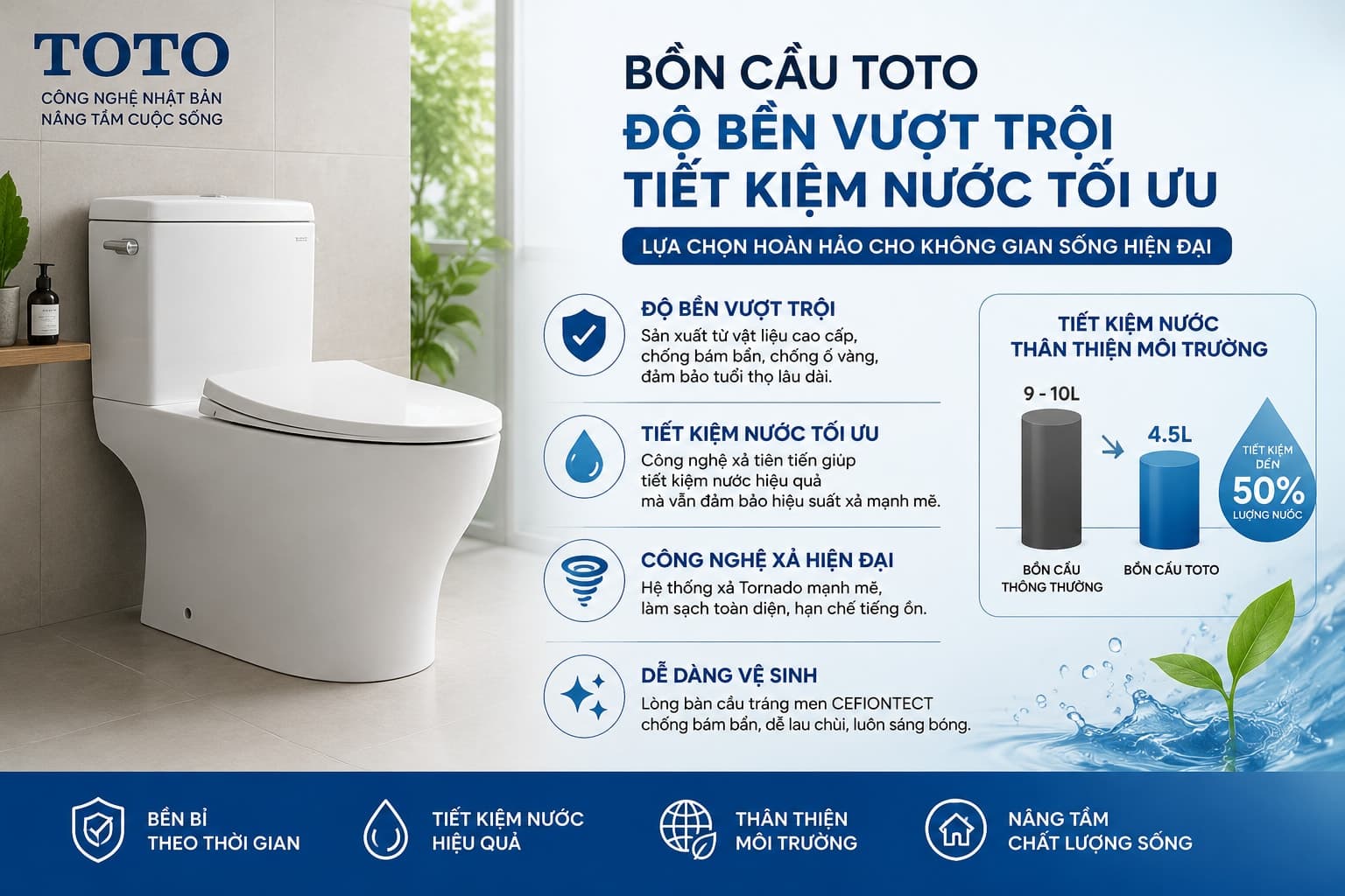 So sánh độ bền và hiệu suất tiết kiệm nước của bồn cầu TOTO với các thương hiệu khác trên thị trường - hình 7