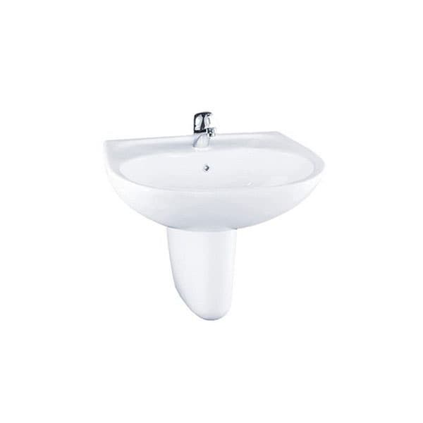Ảnh 2 sản phẩm Chậu rửa mặt lavabo chân lửng LHT236CSW TOTO LHT236CSW mã LHT236CSW