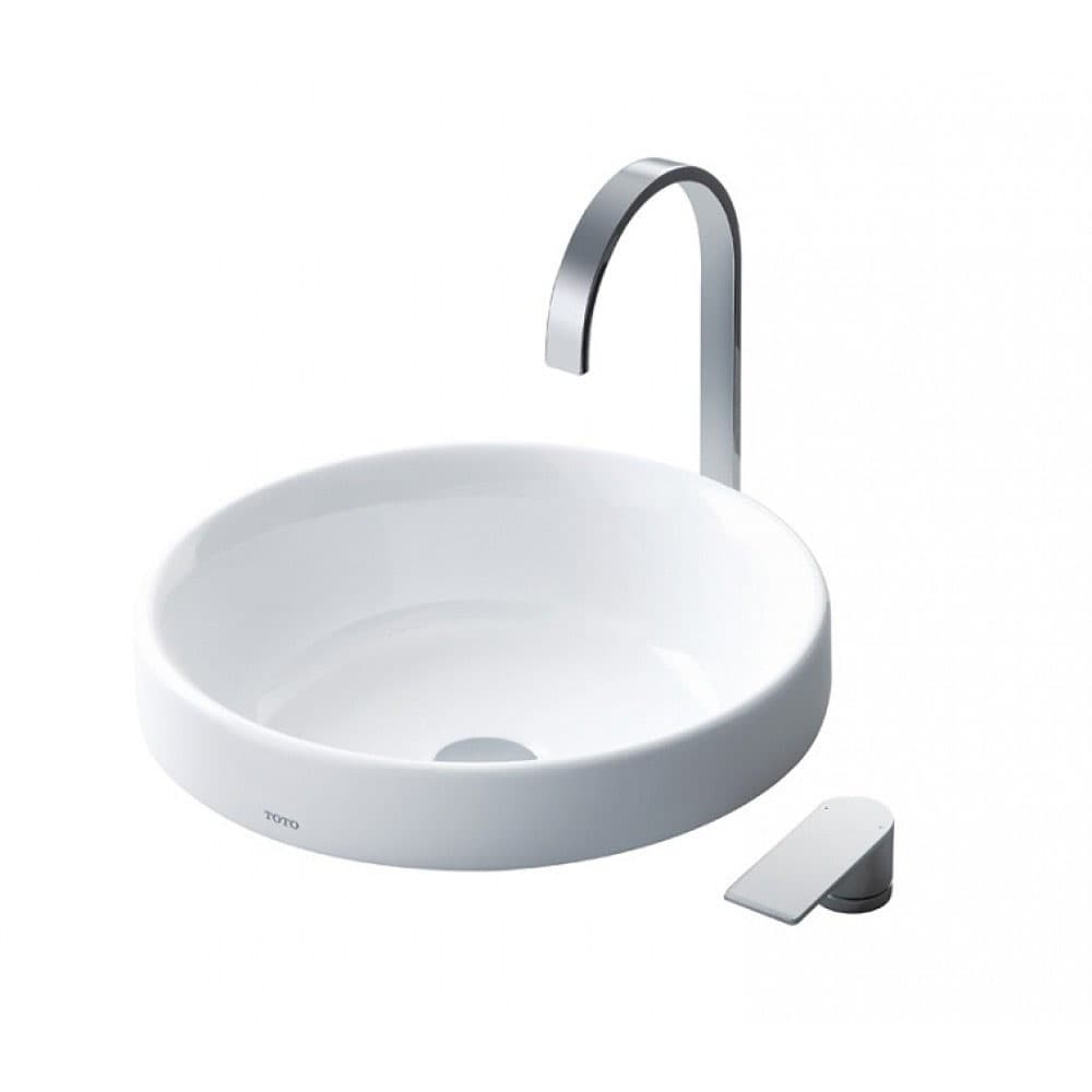 Ảnh 3 sản phẩm Lavabo để bàn đá cao cấp L1704 hình tròn TOTO L1704XW mã L1704XW