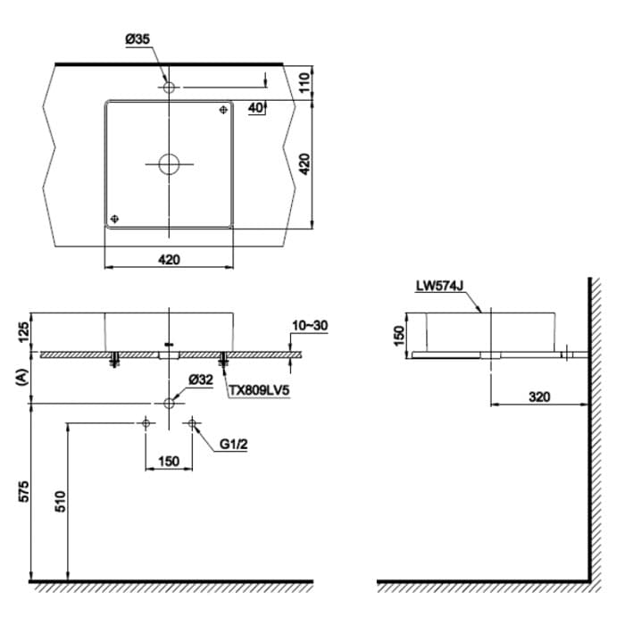 Ảnh 3 sản phẩm Chậu đặt trên bàn TOTO LW574JWFW mã LW574JWFW