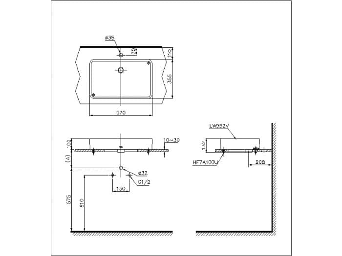 Ảnh 3 sản phẩm Chậu đặt bàn TOTO LT952XW mã LT952XW