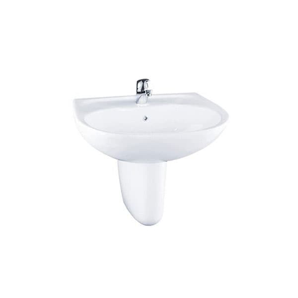 Ảnh 1 của Chậu rửa mặt lavabo chân lửng LHT236CSW TOTO LHT236CSW