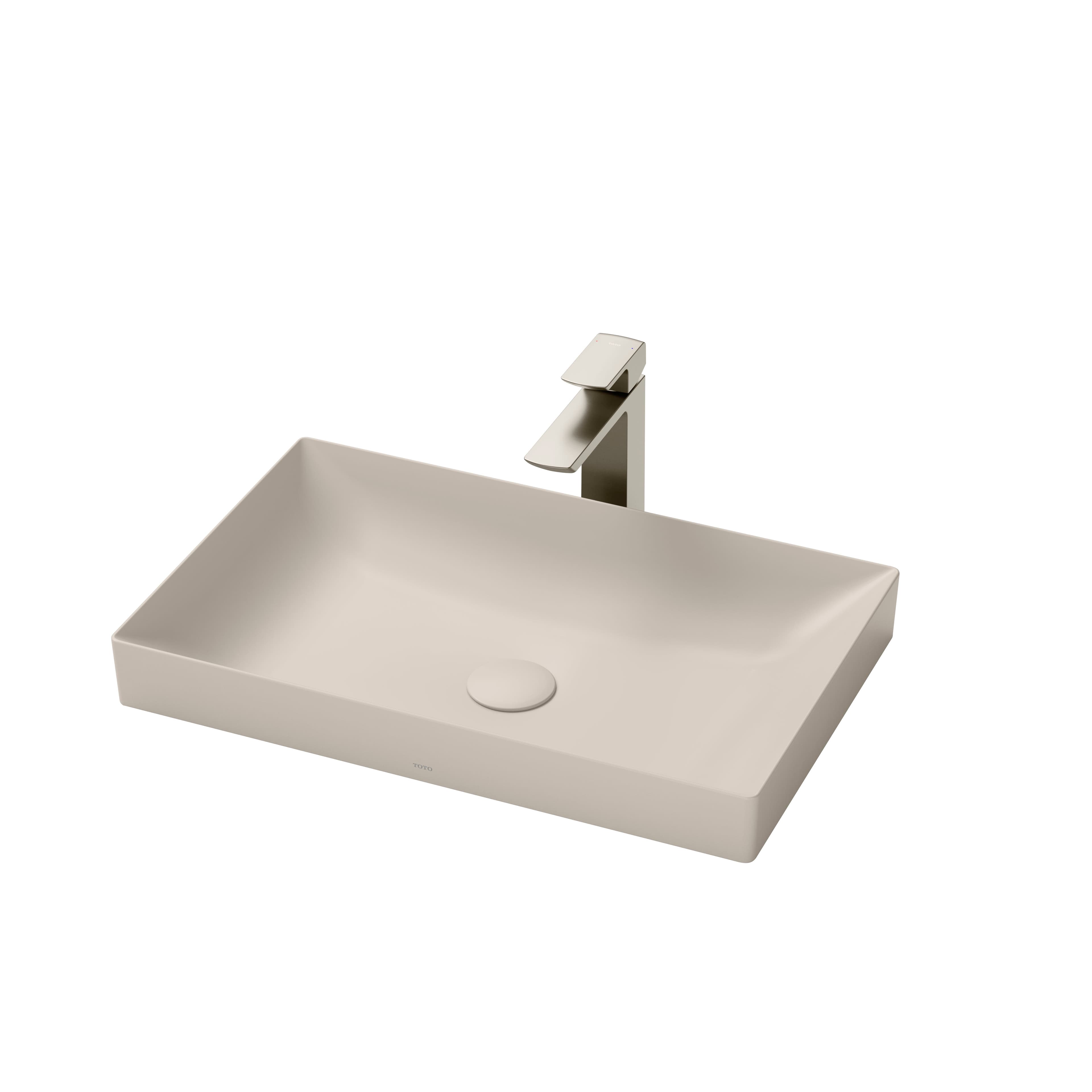Ảnh 4 sản phẩm Chậu Linear Ceram đặt trên bàn TOTO LT4716G17XW mã LT4716G17XW