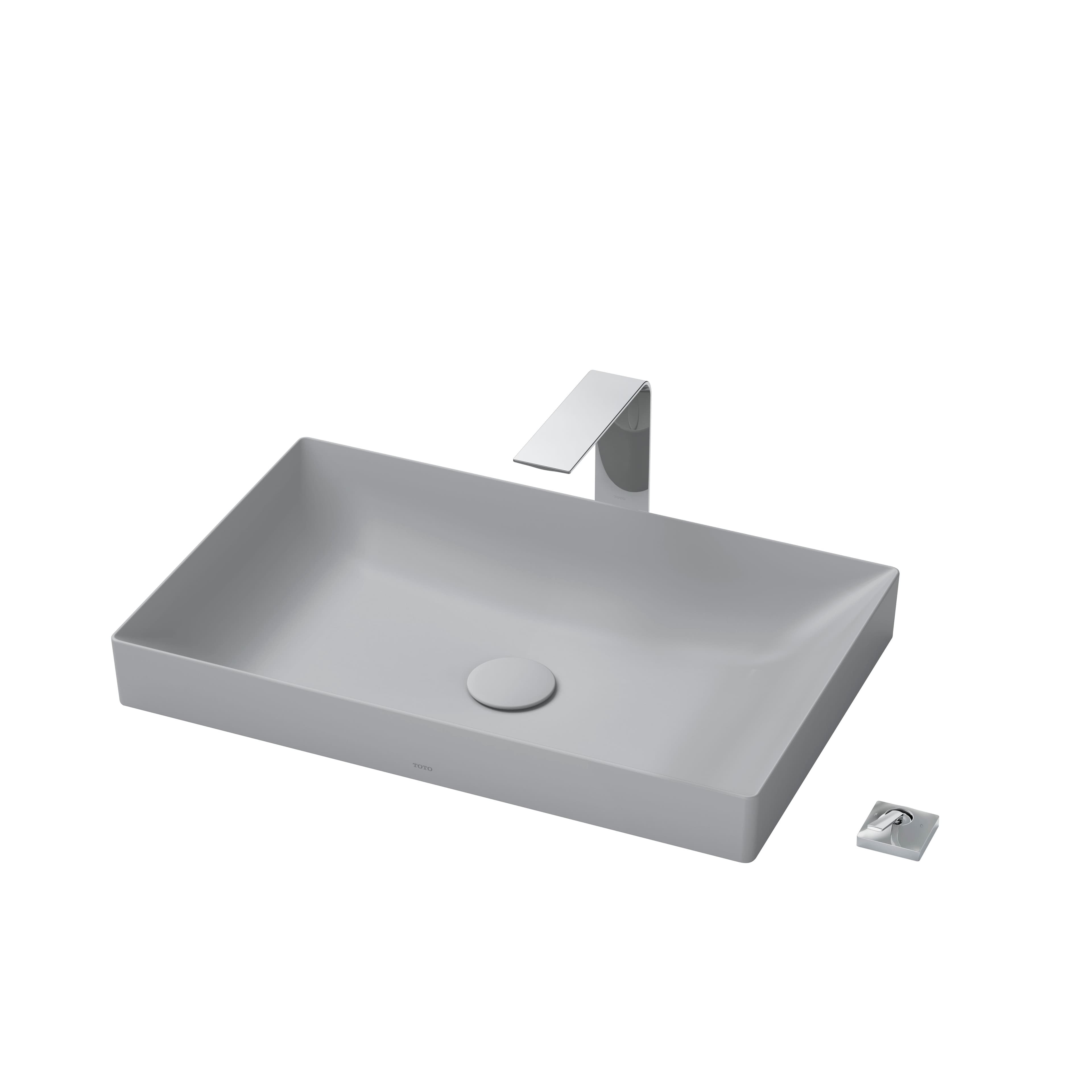 Ảnh 3 sản phẩm Chậu Linear Ceram đặt trên bàn TOTO LT4716G17XW mã LT4716G17XW