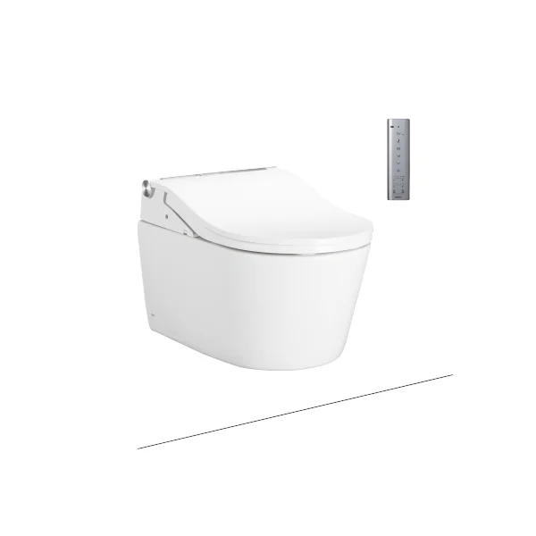 Ảnh 1 của Bàn cầu treo tường TOTO Bàn cầu treo tường dáng D + WASHLET RW (tự động xả) — CW542HME5U-TCF802C2Z-WH172AAT-MB175M